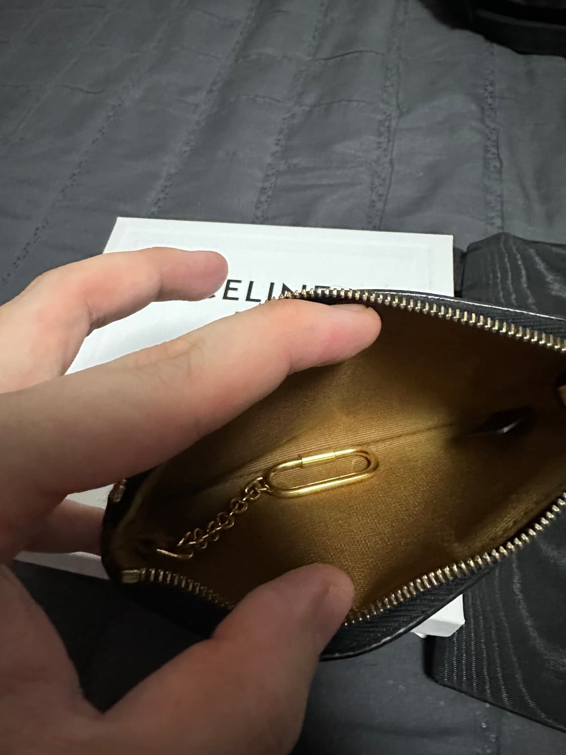 셀린느 트리옹프 캔버스 코인펄스 (OS) 상품이미지4