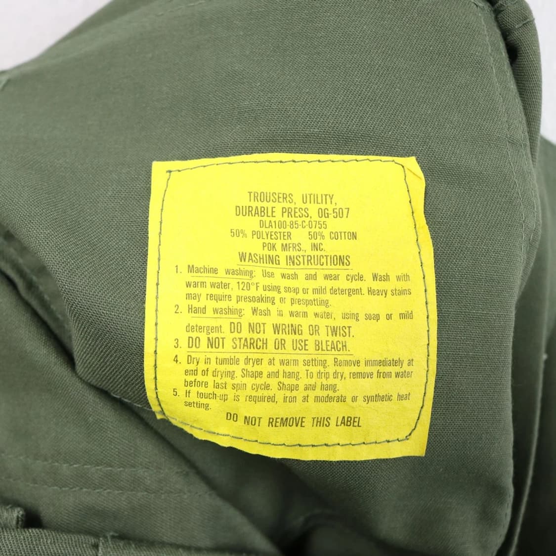 U.S. ARMY OG-507 밀리터리 코튼 팬츠 55378 상품이미지8