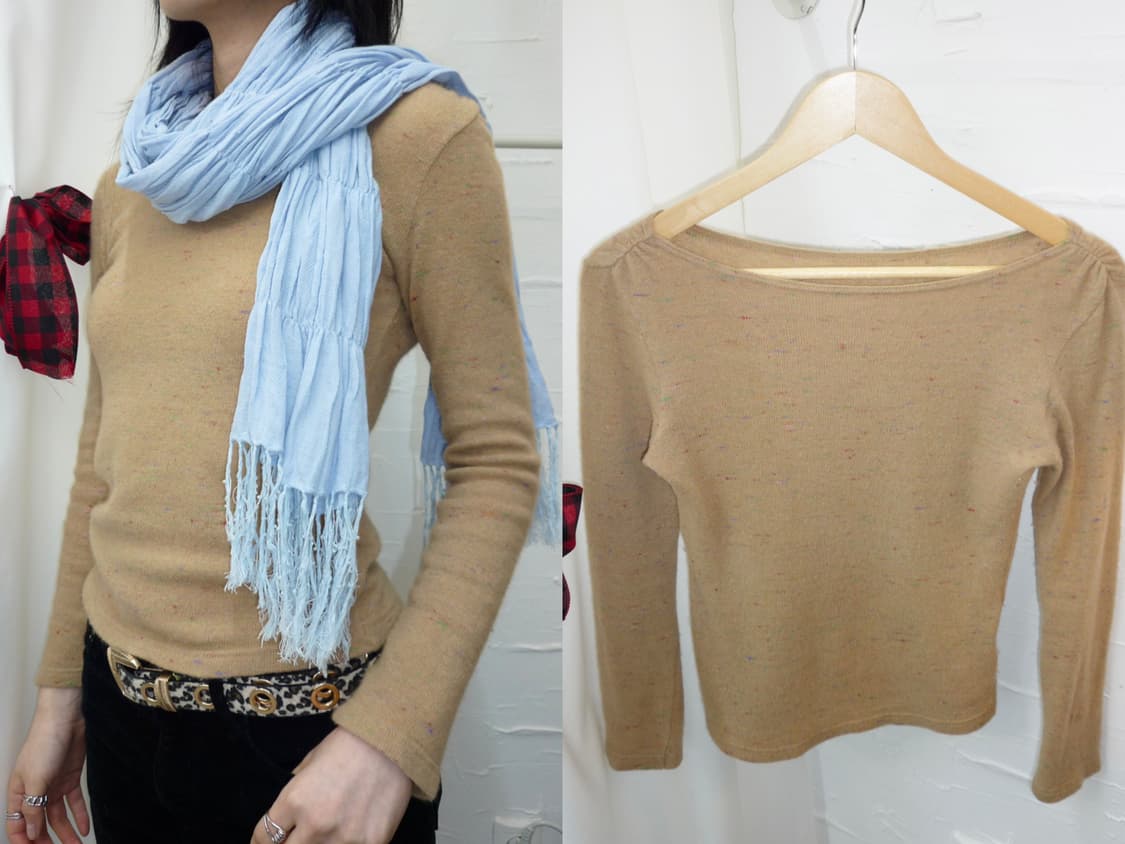 camel speckle knit 상품이미지1