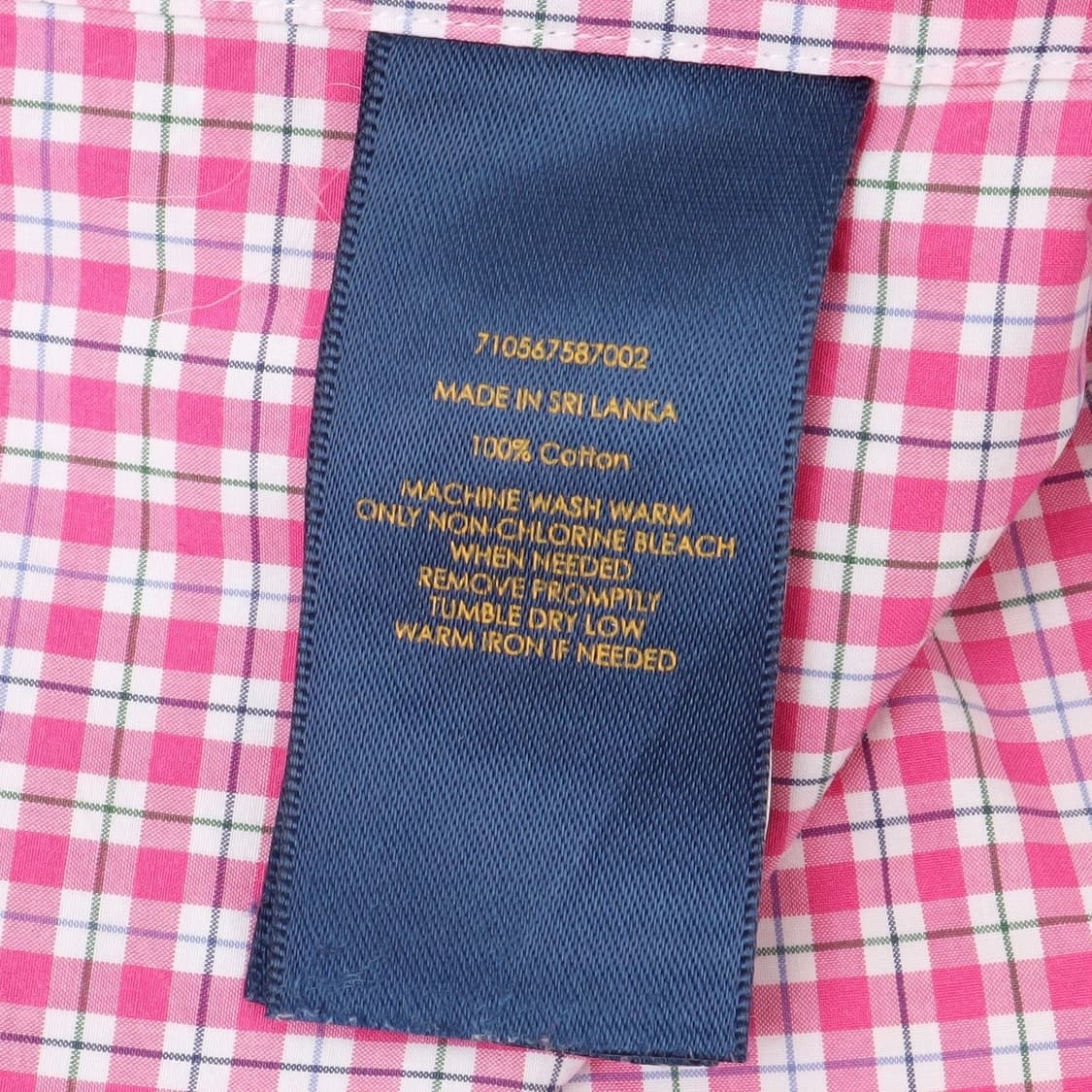 폴로 랄프로렌 핑크 깅엄 체크 셔츠 상품이미지9