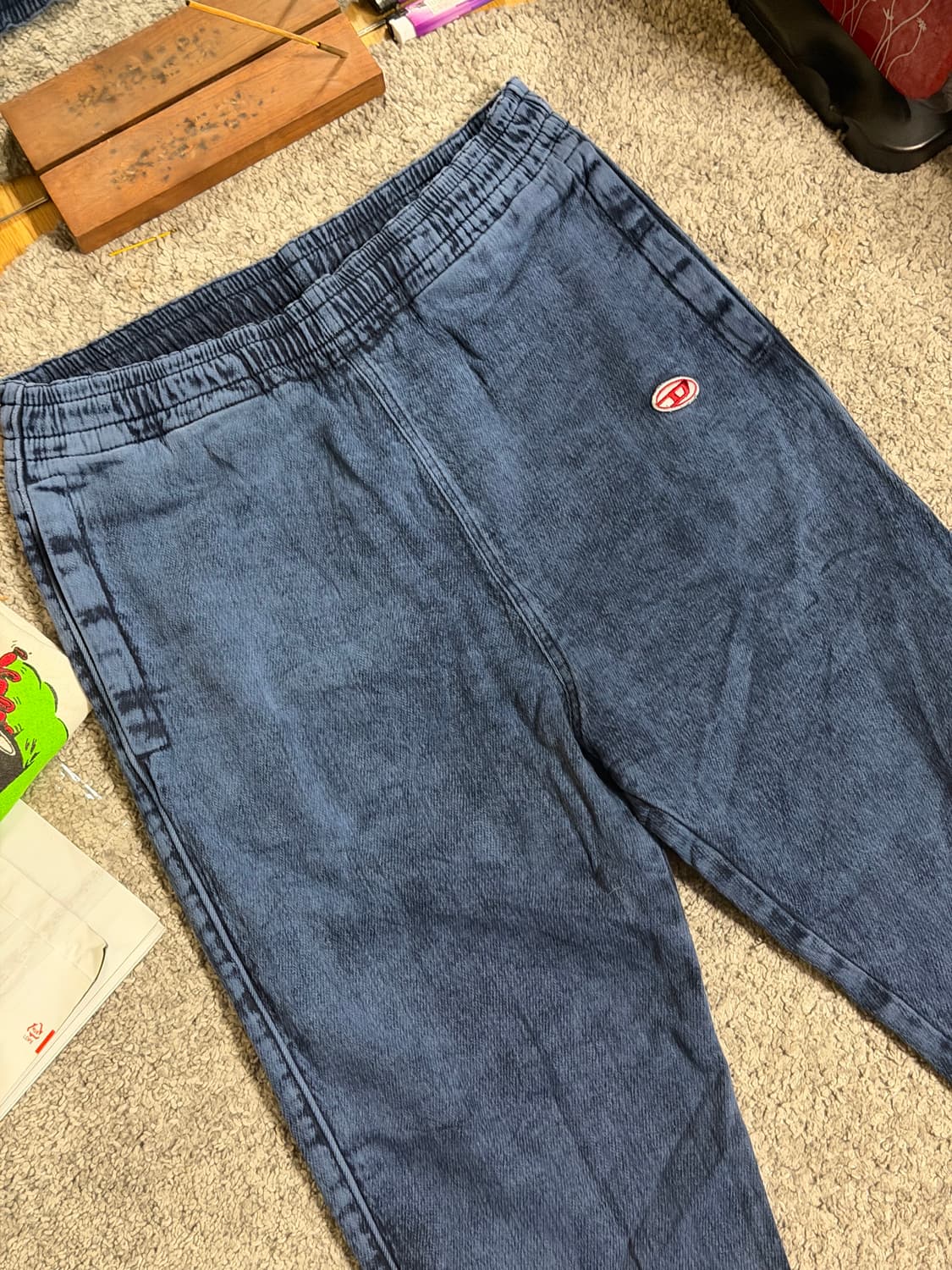 디젤 D 랩 데님 팬츠 상품이미지3