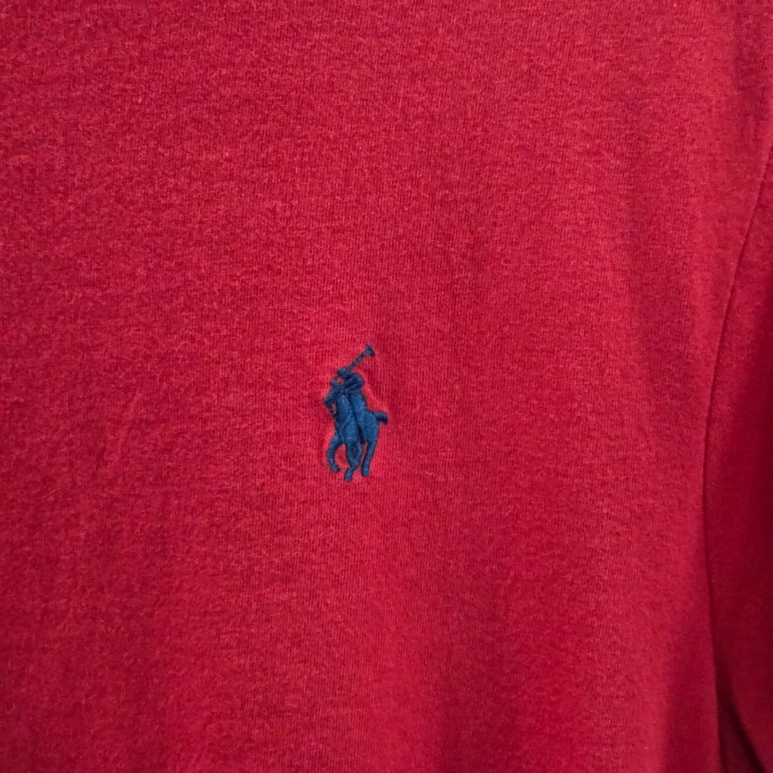폴로랄프로렌 자수로고 반팔티 레드 M 상품이미지2