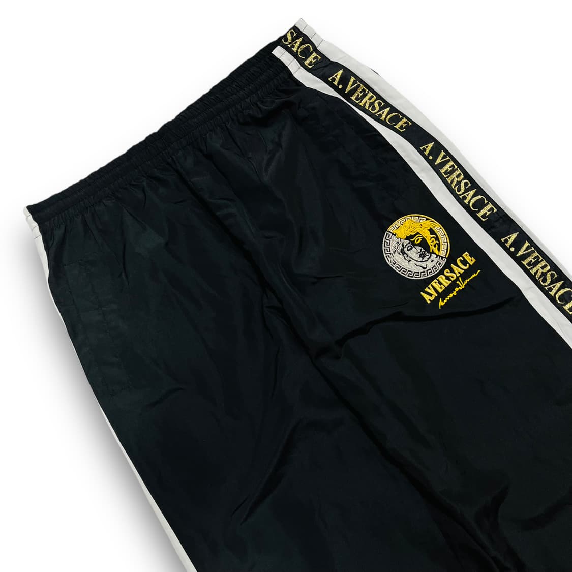 알프레도 베르사체 메두사 로고 다크 나일론 트랙 팬츠 상품이미지3