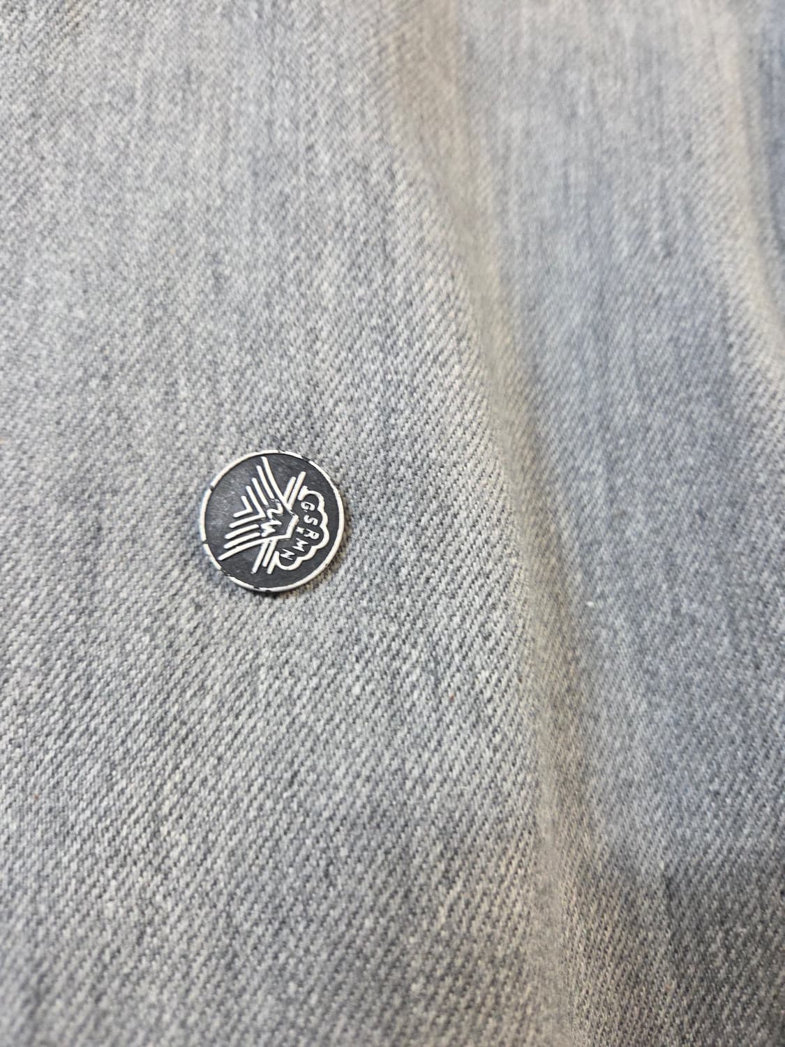 G-STAR 회색 레더 소매 스타디움 자켓(M) 상품이미지4