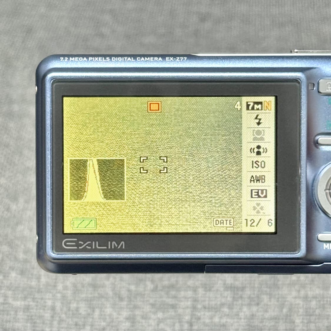 카시오 엑슬림 EX-Z77 라이트블루 풀박스 빈티지디카 상품이미지5