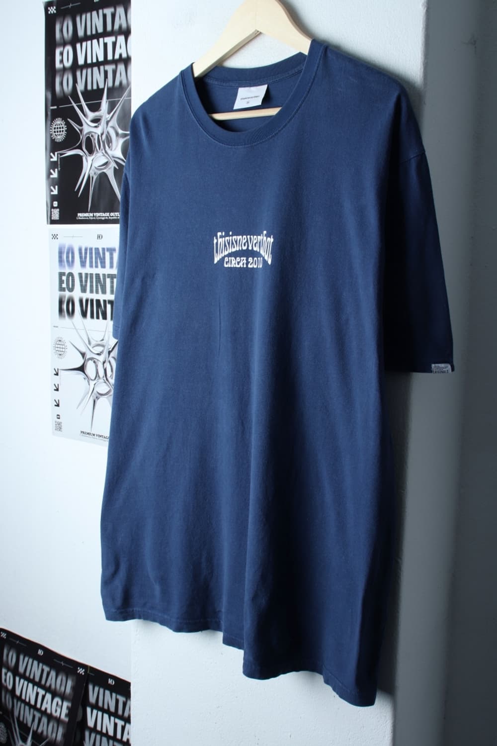 (XL-2XL) 디스이즈네버댓 반팔 티셔츠 빅사이즈 네이비-H31007 상품이미지1