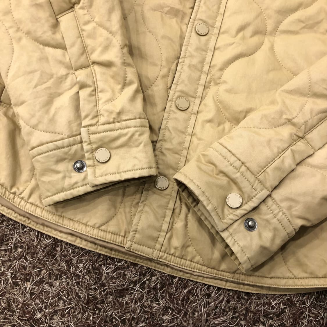 M 캉골 코듀로이 카라 퀄팅 자켓 상품이미지3