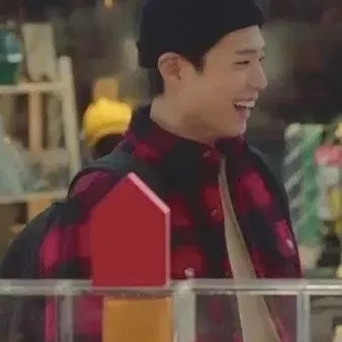 박보검 산드로옴므 체크 양털 자켓 L 상품이미지1