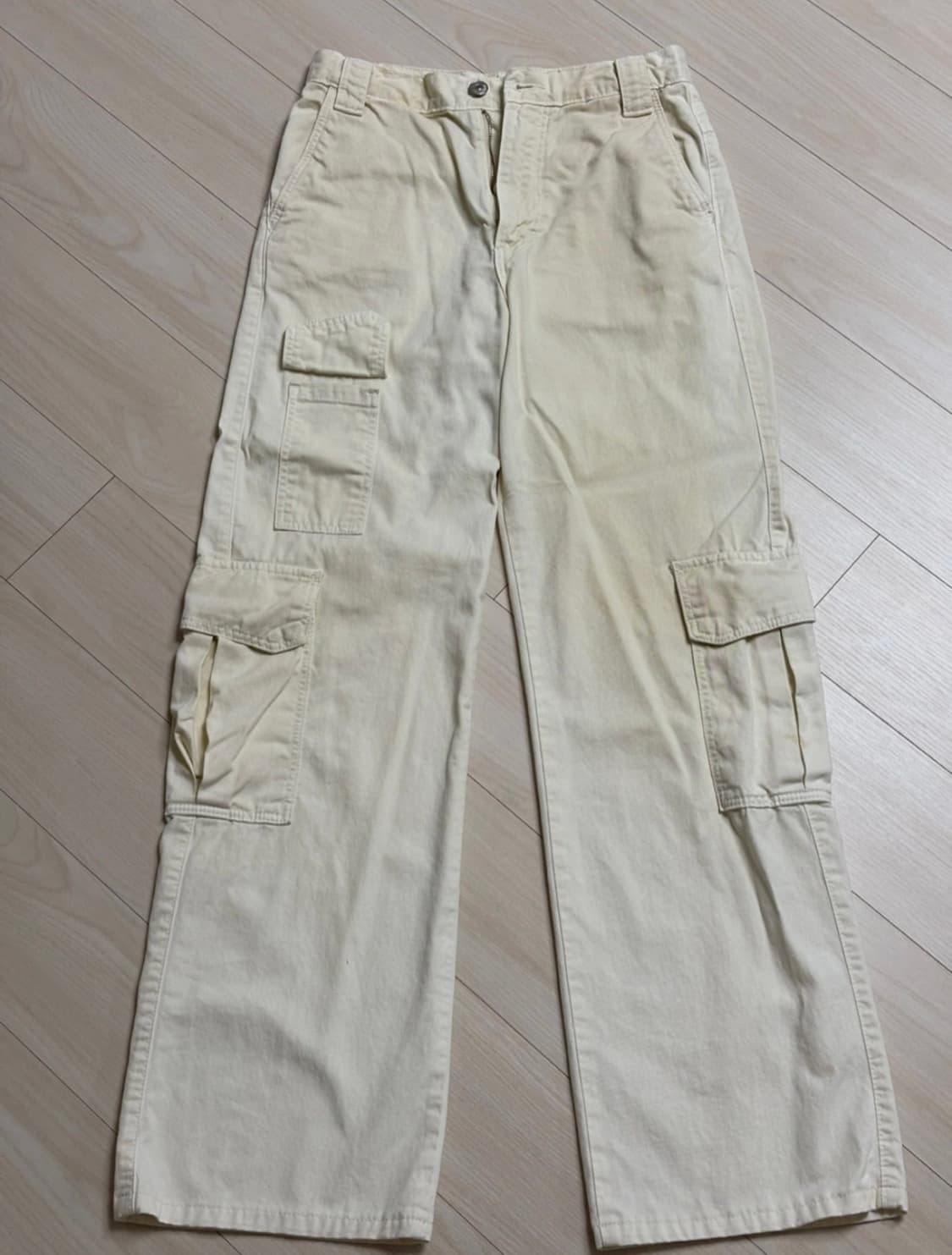 ZARA 크림색 카고바지 상품이미지1