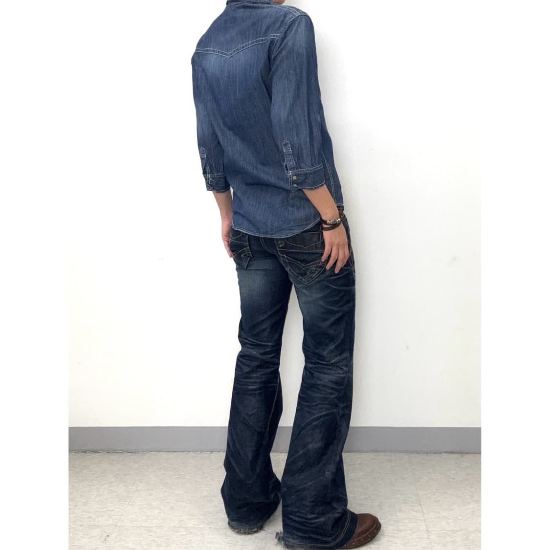 빈티지 웨스턴 데님 셔츠 상품이미지4