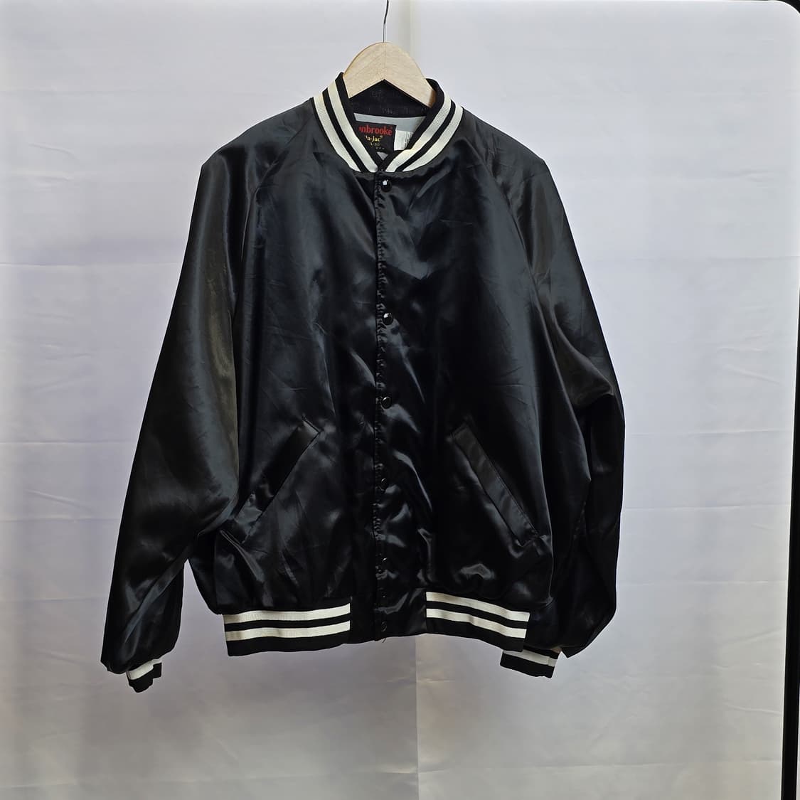 Dunbrooke Pla-Jac USA 새틴 스타디움 재킷 블랙 XL 상품이미지1