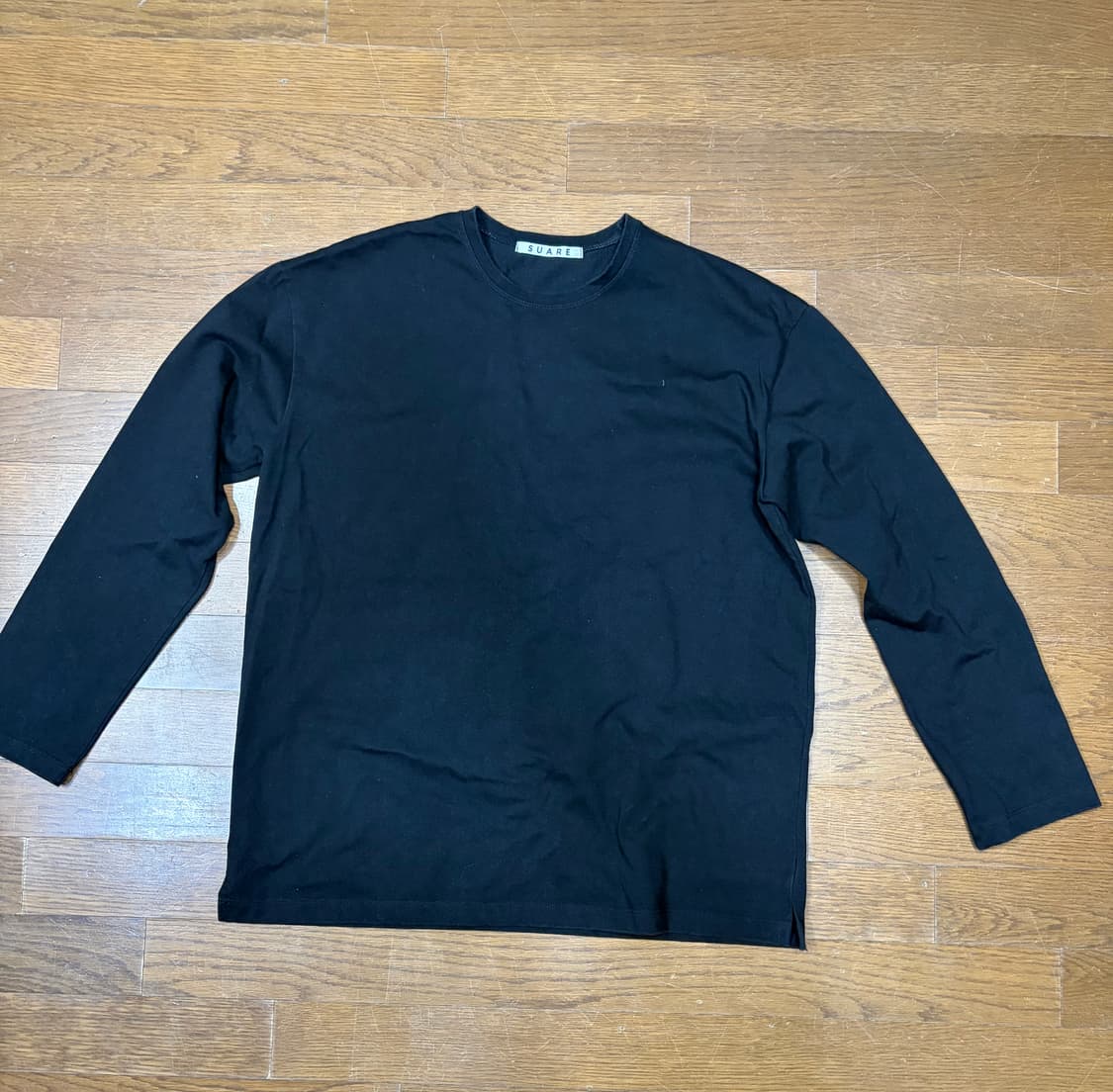 수아레 365 긴팔티 블랙 상품이미지2