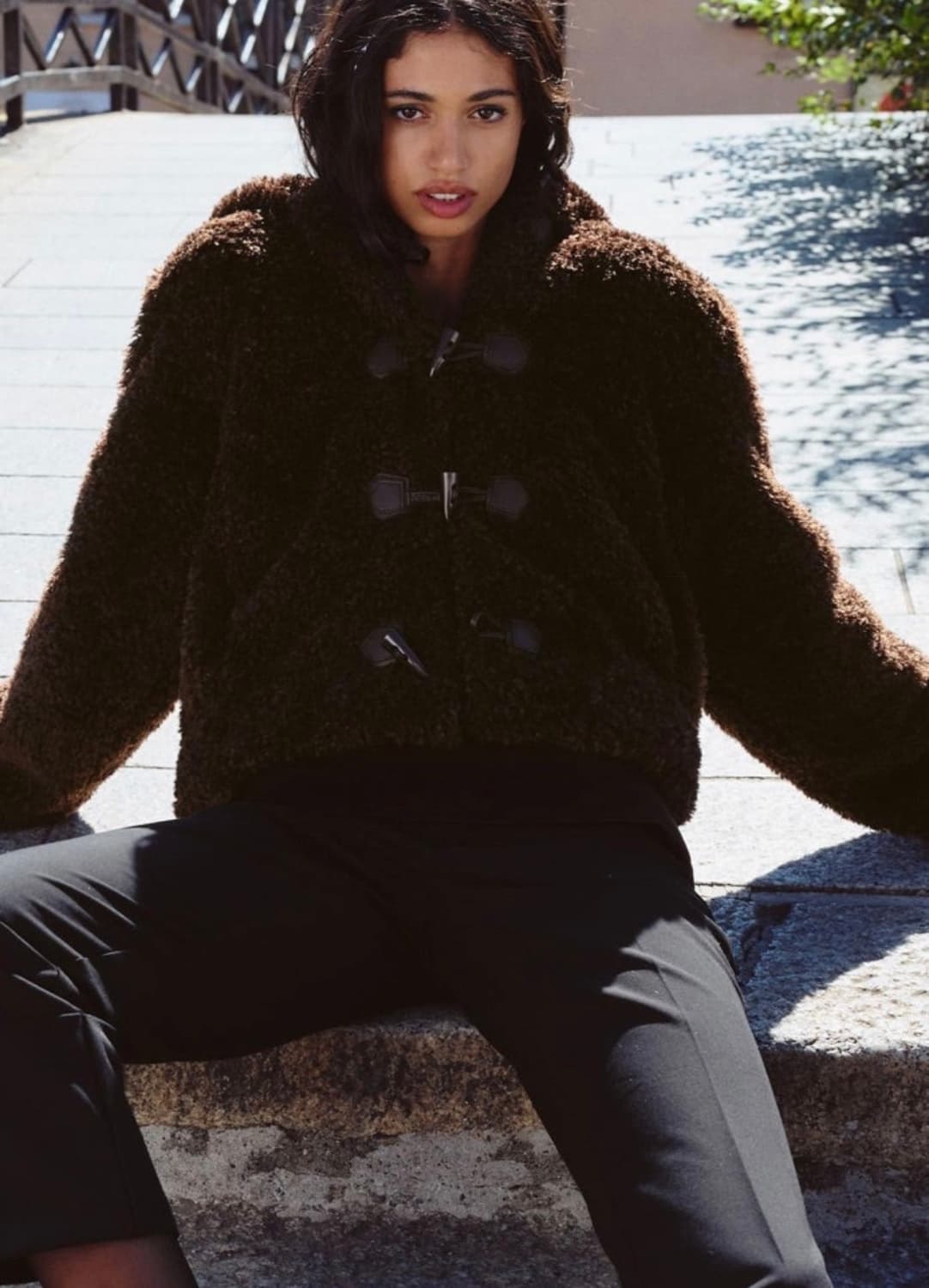 자라 퍼 토클 자켓 상품이미지2