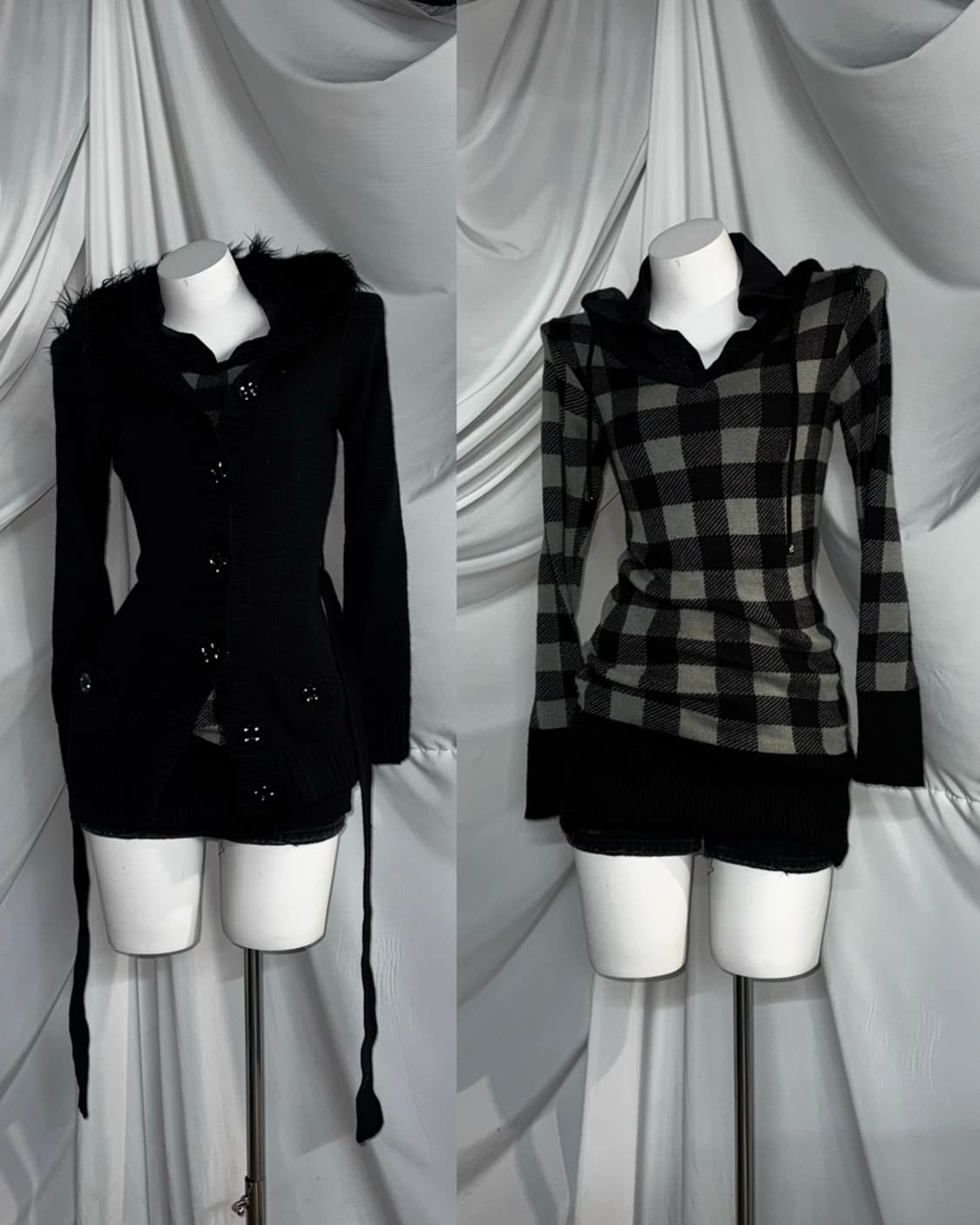 무채색 캐캐체 세라깔 데일리 블랙 코디세트 상품이미지1