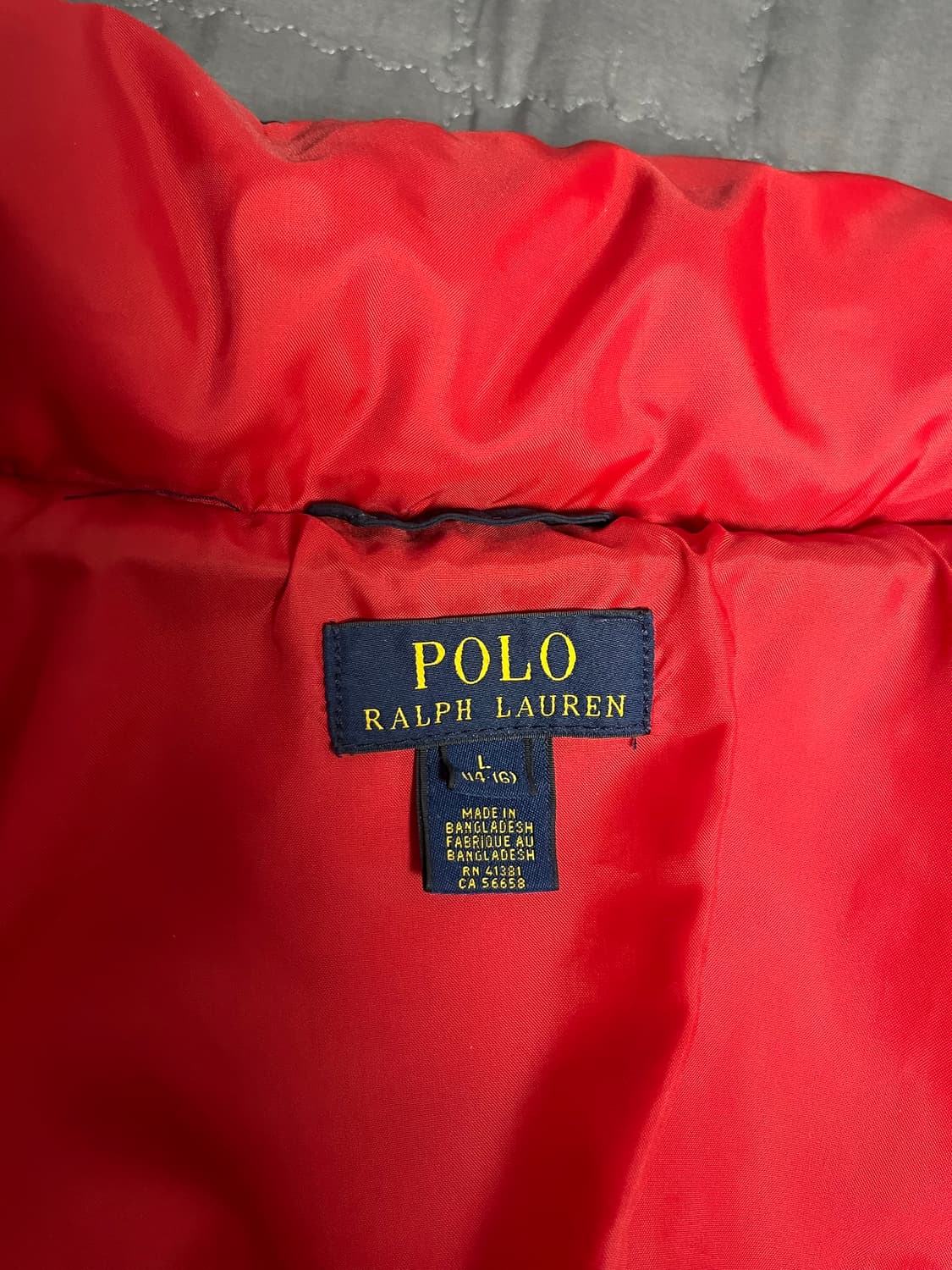 폴로랄프로렌 키즈 보이즈 패딩 L 14 16 상품이미지4