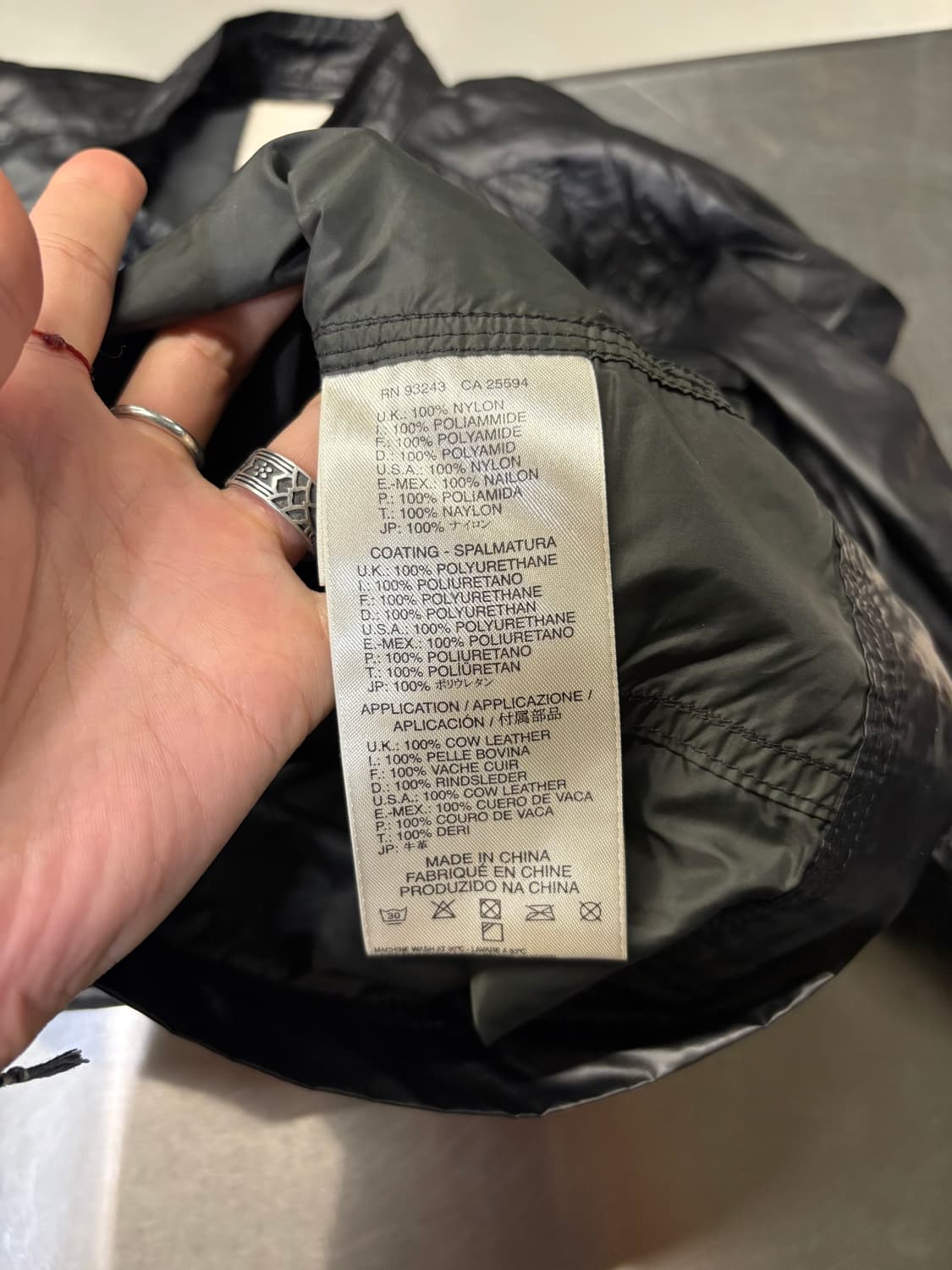 DIESEL nylon moto jacket  상품이미지8