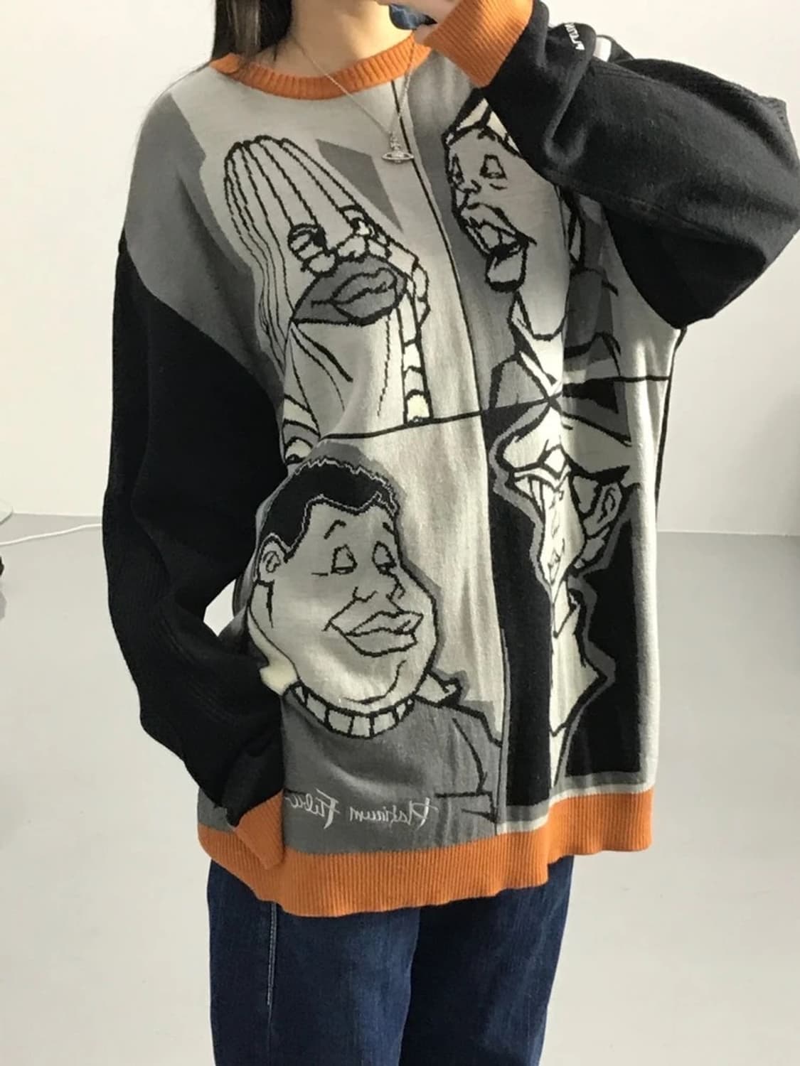 Platinum FUBU Character Panel Knit 상품이미지3