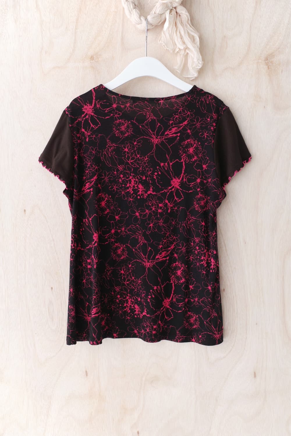 graphic flower half T 상품이미지2