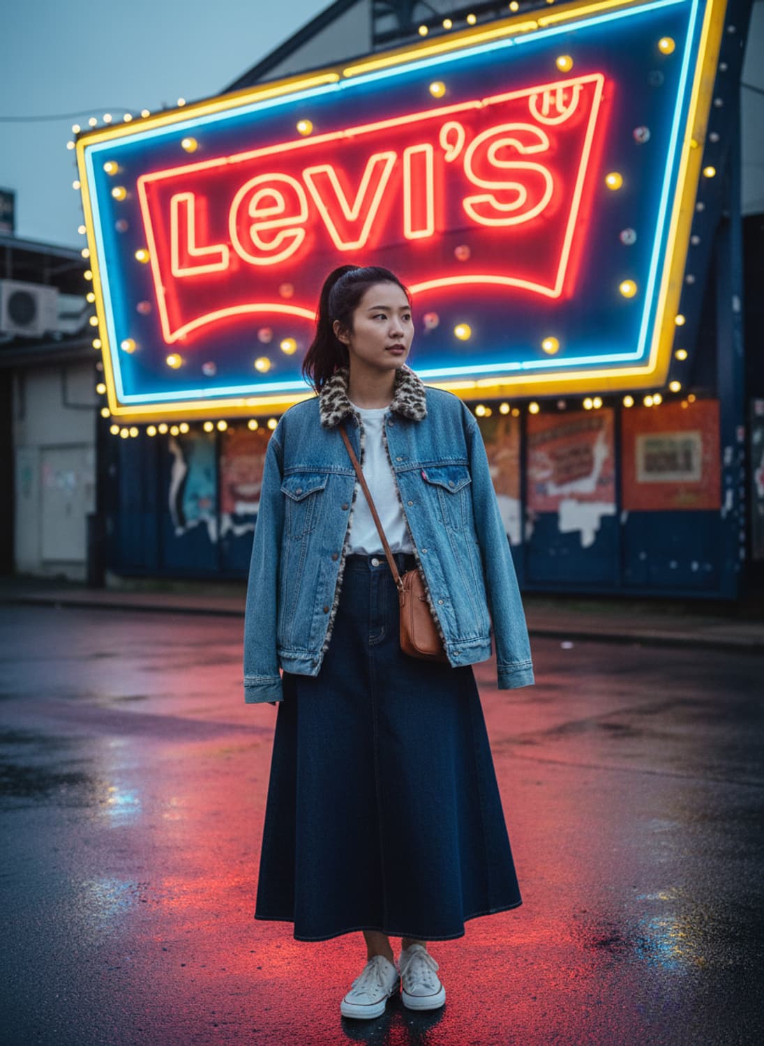 77.리바이스 레오파드 양털자켓 상품이미지1