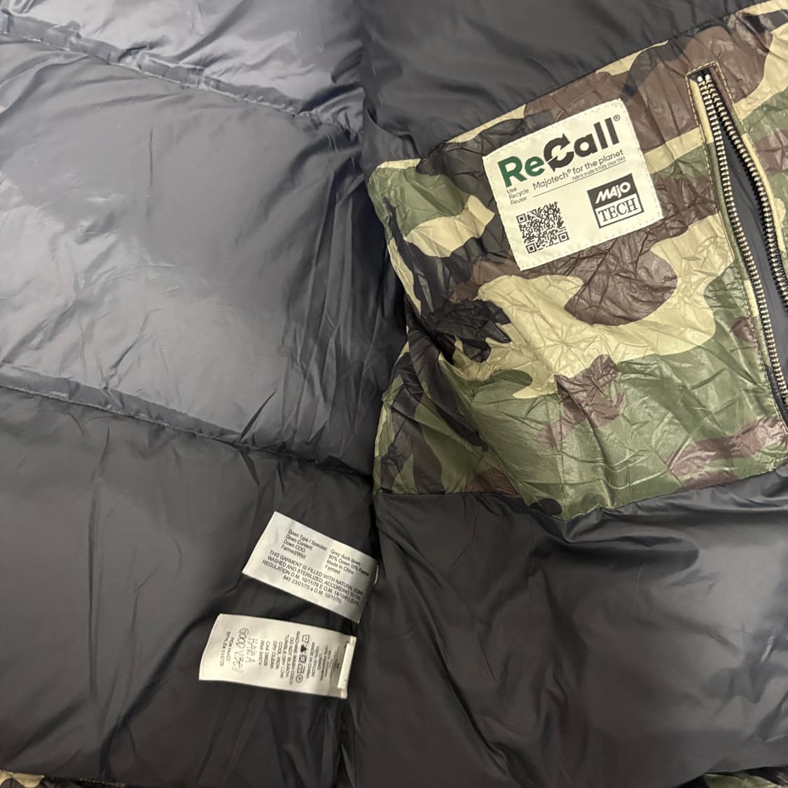 스투시 링클 나일론 다운 푸퍼 우드랜드 카모  M 상품이미지2