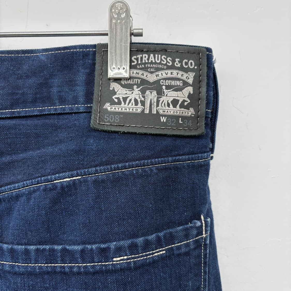 리바이스 508 빈티지 진청 데님 청바지 32in 상품이미지4
