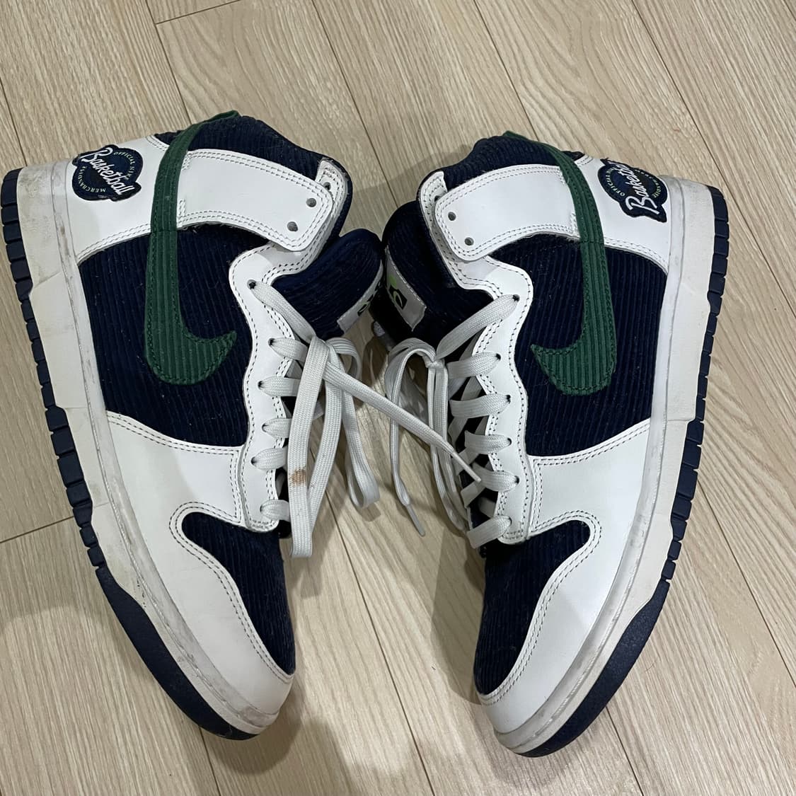 나이키 덩크 하이 프리미엄 EMB 컬리지 네이비 상품이미지4