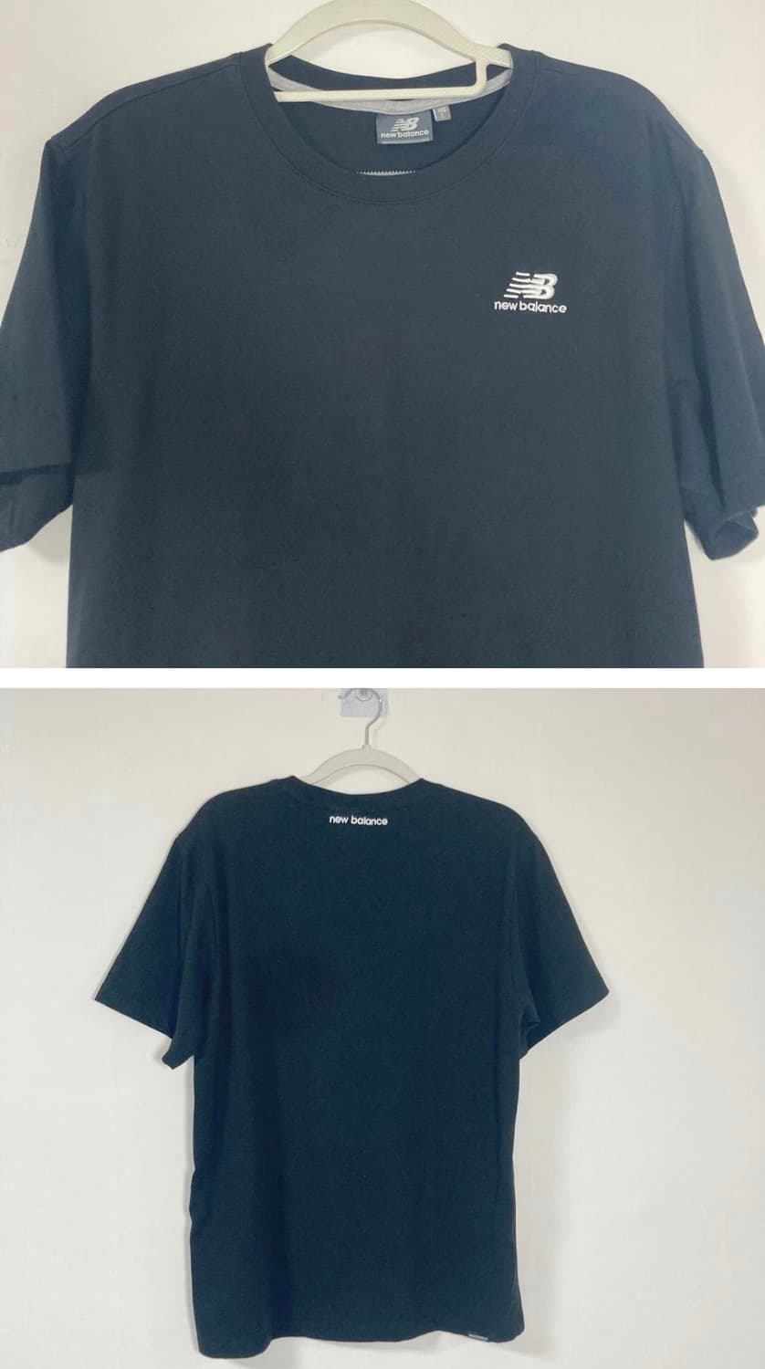 뉴발란스 블랙반팔티L  상품이미지2