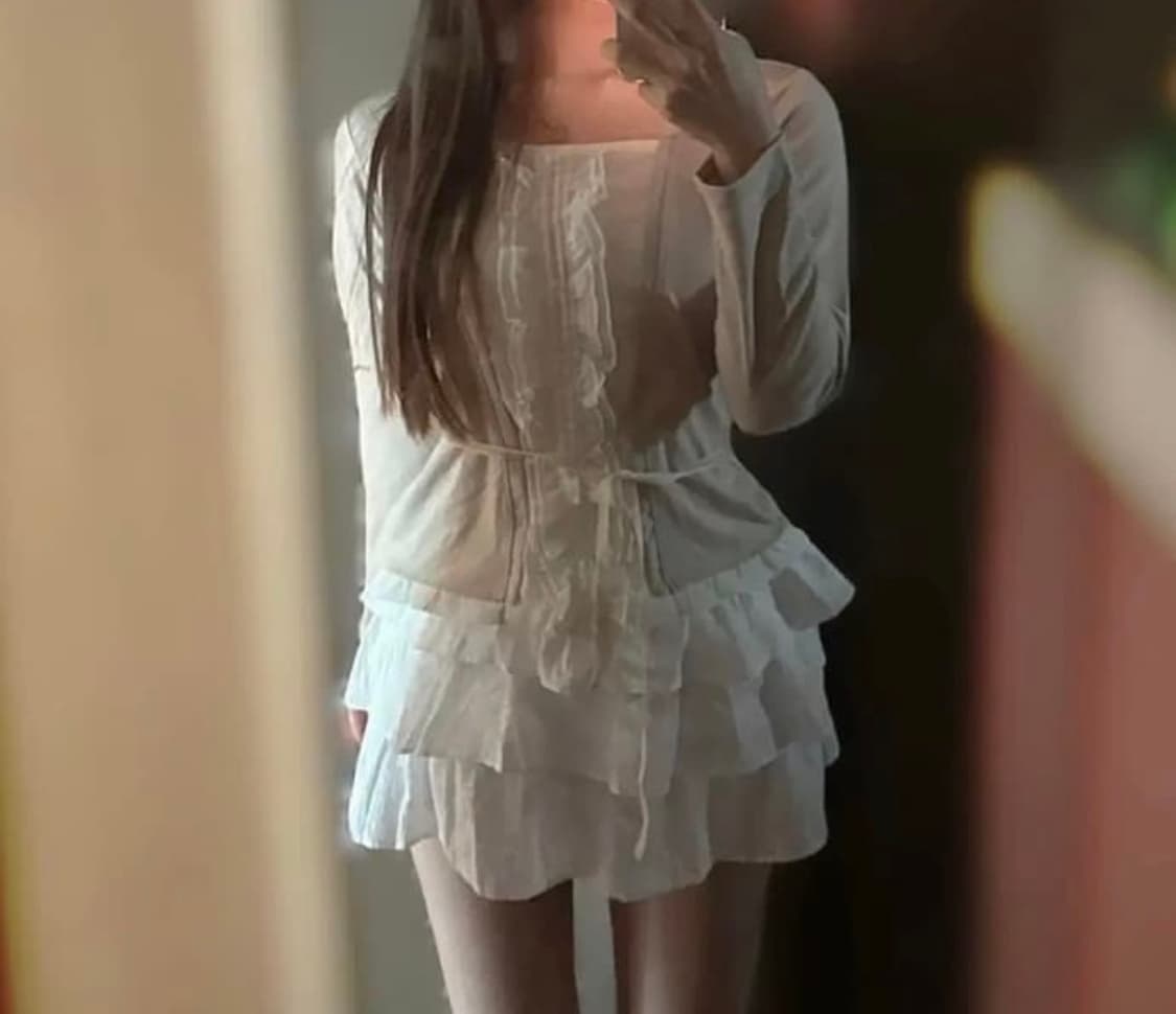 Soup 수프 라떼갸루 레이스 탑 상품이미지1