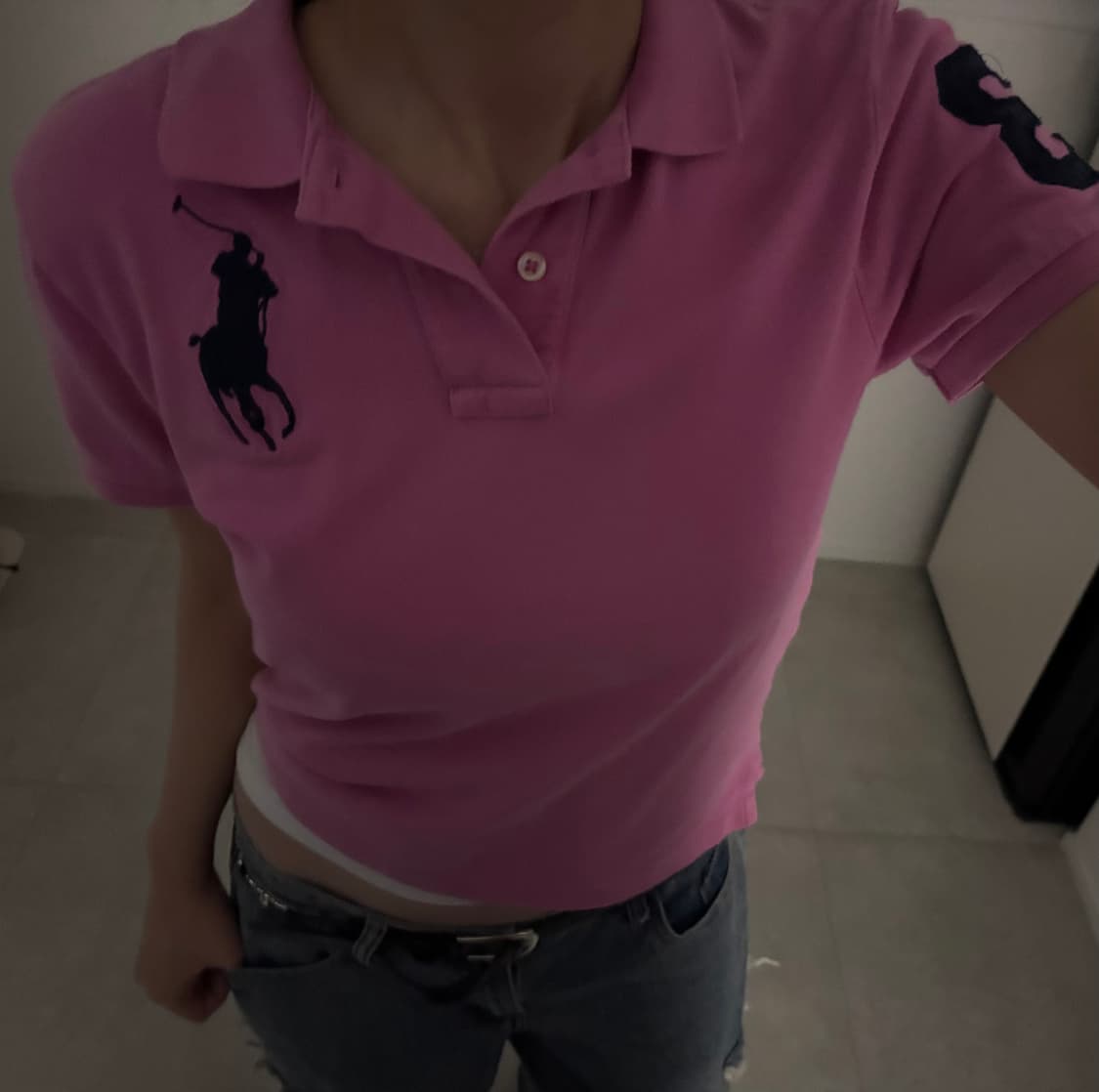 대장) 핑크 빅포니 반팔 카라티 상품이미지3