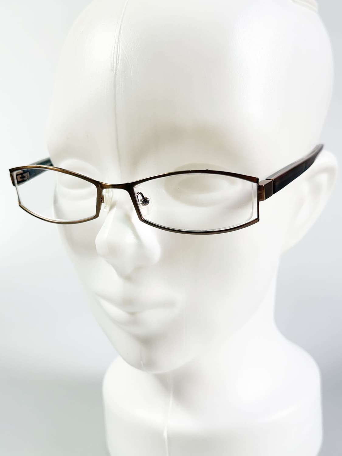 LUXURY EYEWEAR 브론즈 슬림 스퀘어 메탈 빈티지 안경 상품이미지8