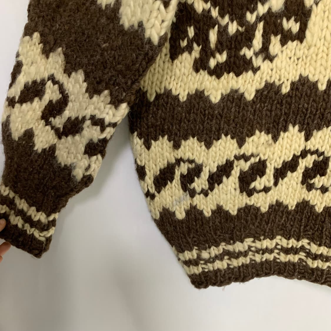 코위찬 코위챤 빈티지 노르딕 패턴 니트 집업 스웨터 가디건 남녀공용 상품이미지7