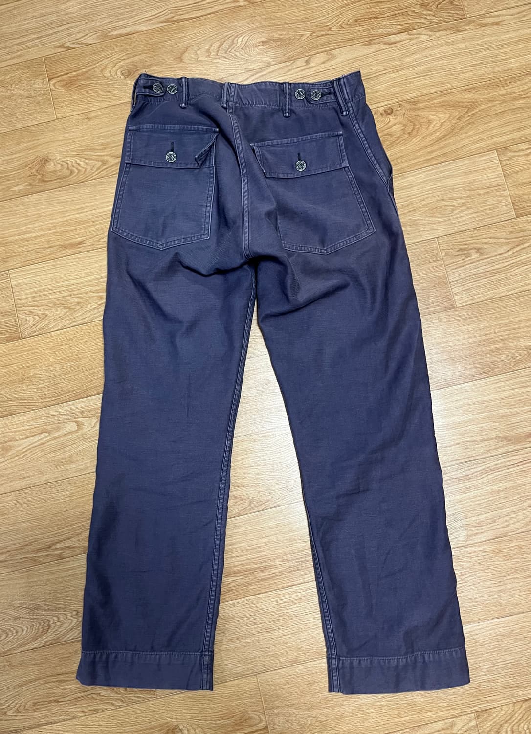 RRL 백사틴 퍼티그팬츠 30 퍼플 상품이미지2