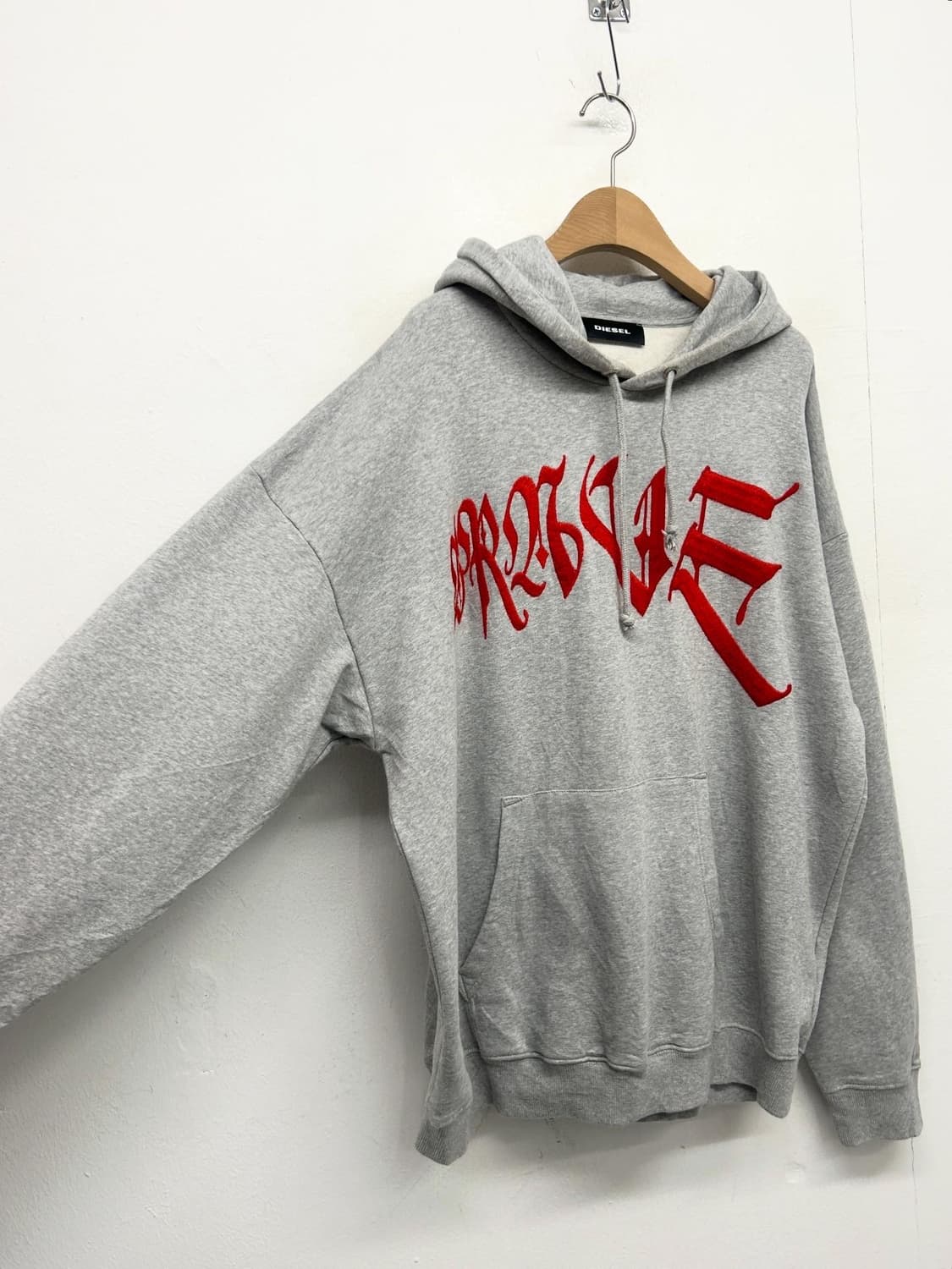 디젤 회색 후드티 상품이미지2