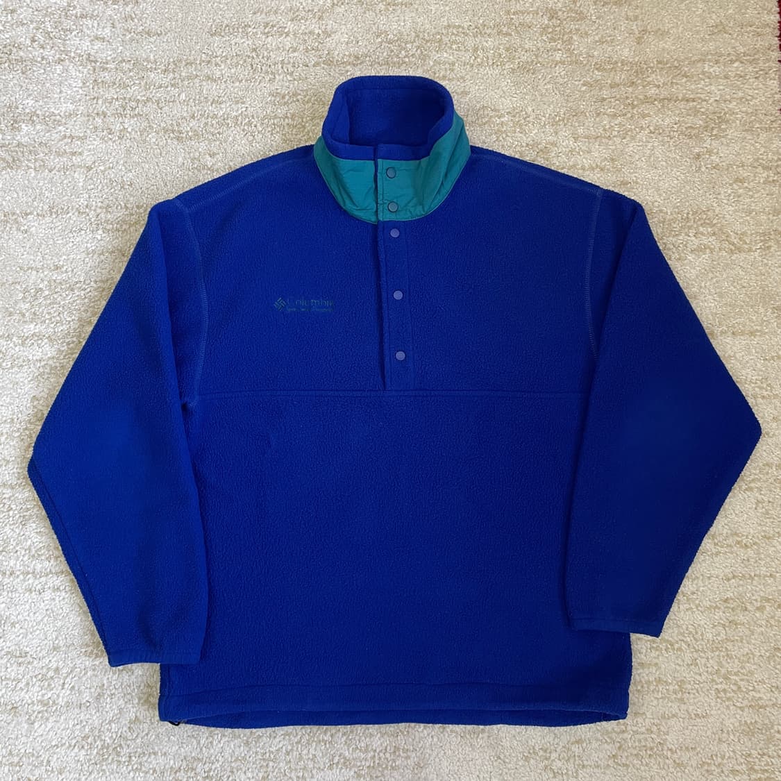 [M] 90s 컬럼비아 made USA 후리스 풀오버 플리스 신칠라 상품이미지1