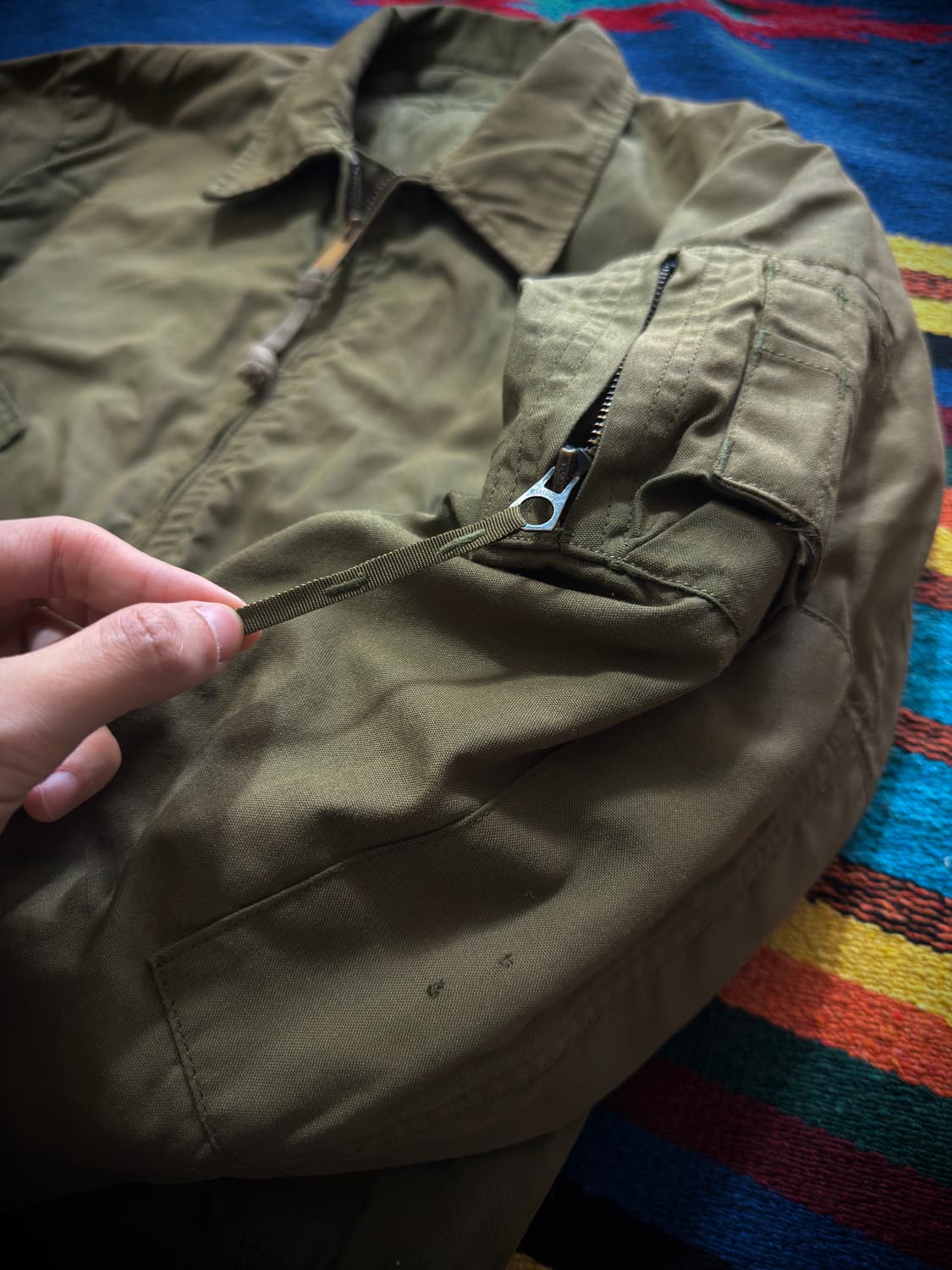 오리지널 미군 80s 밀리터리 cvc 탱커자켓 상품이미지5