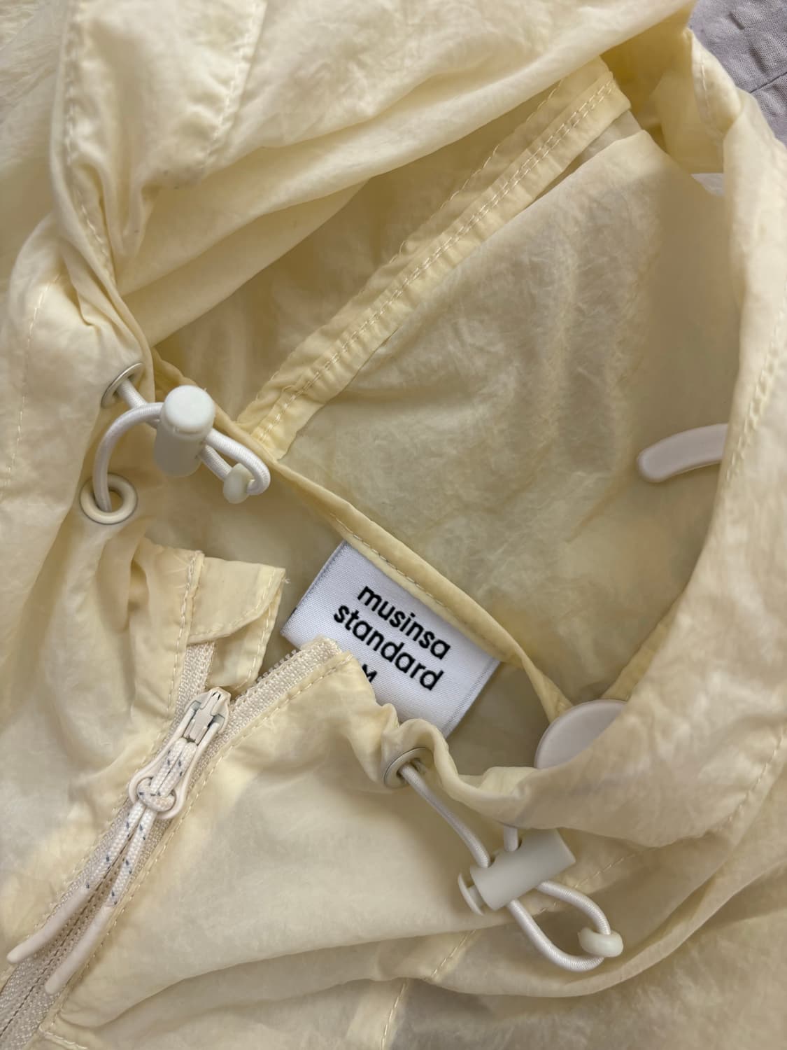 무탠다드 바람막이 연노랑 m 상품이미지1