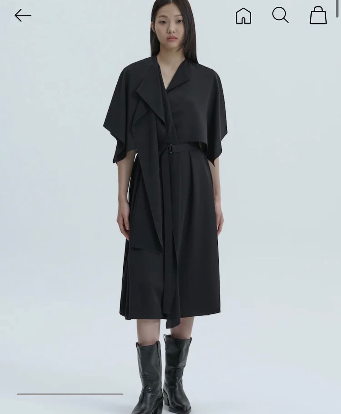 준지 JUUN.J 25FW 케이프 제천 벨트 드레스 원피스 R2344 상품이미지2