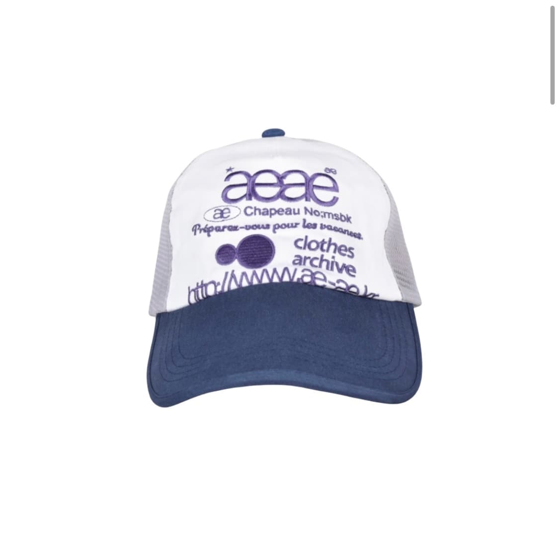 aeae 메쉬 볼캡 그레이 블루 상품이미지1