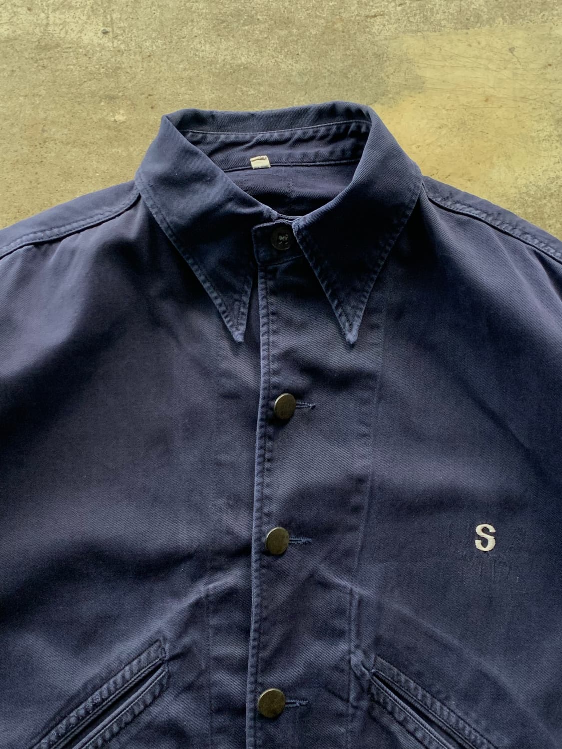 40s 미군 의료용 회복복 자켓 네이비 상품이미지2