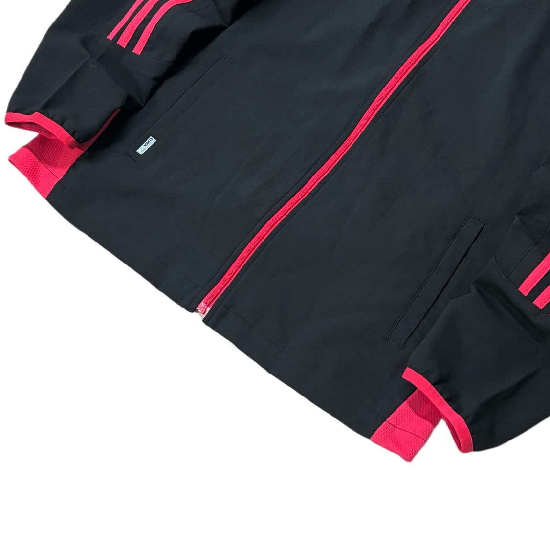 아디다스 블랙 핑크 삼선 져지 트랙탑 상품이미지3