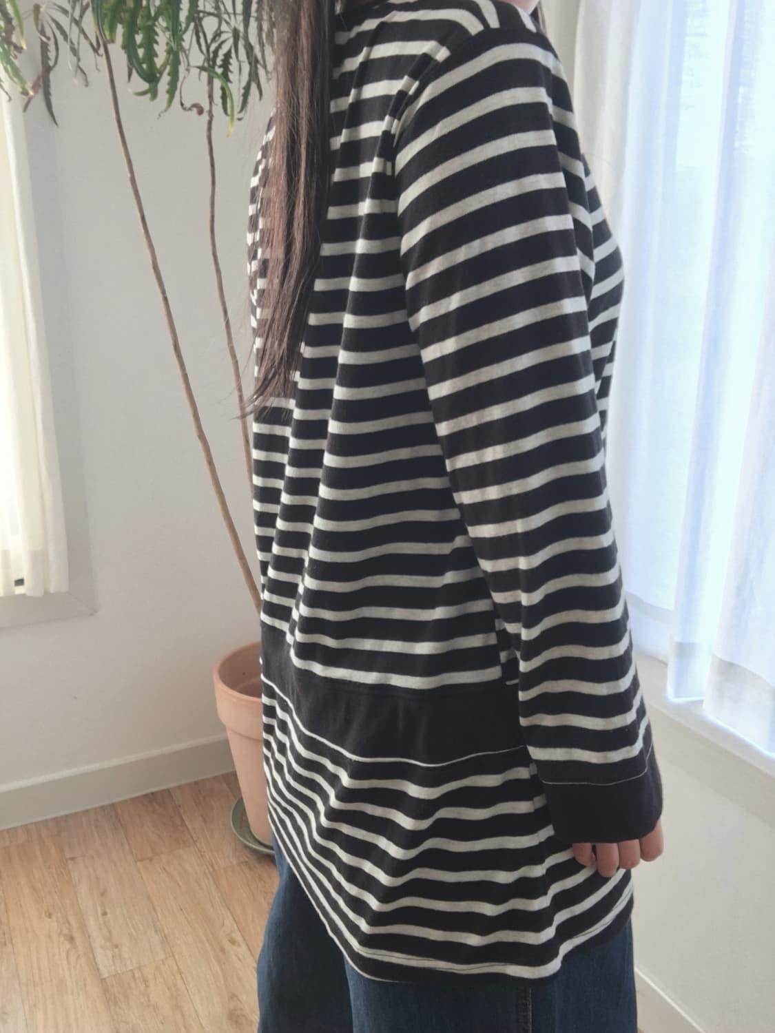 스트라이프 롱슬리브 상품이미지2