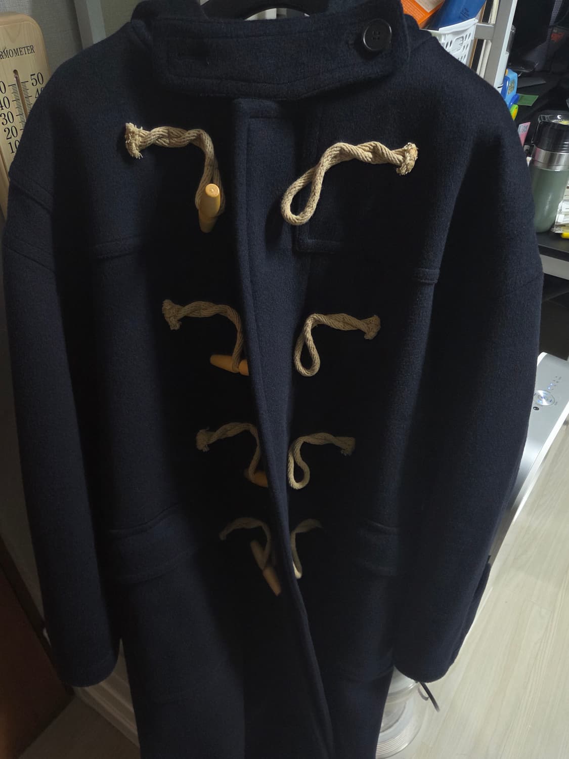 로파이 네이비 더플코트 L 상품이미지1