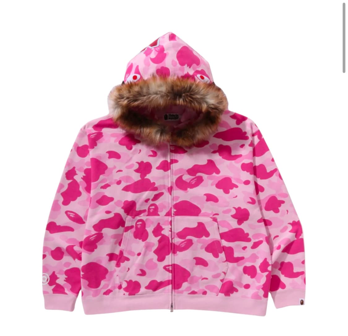 베이프 x 캑터스 잭 x 돈 톨리버 퍼 샤크 후드집업 상품이미지1