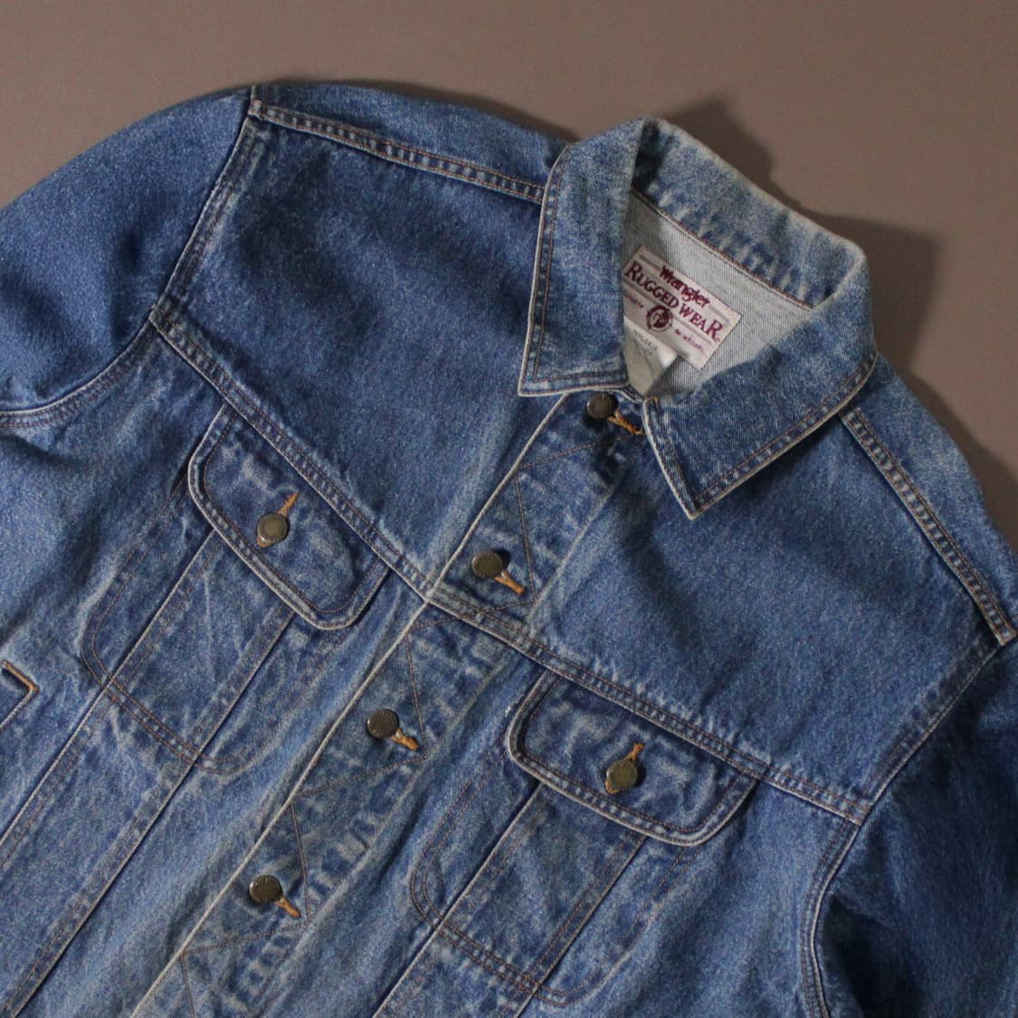 90s Wrangler Rugged Wear 데님 트러커 자켓 L024 상품이미지3