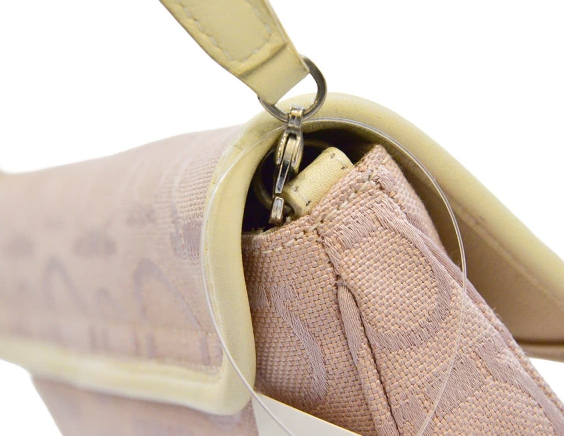 페라가모 간치니 핑크 패브릭 미니 숄더백 (정품) 상품이미지8