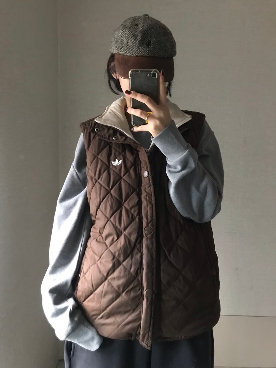 아디다스 브라운 패딩 조끼 상품이미지2
