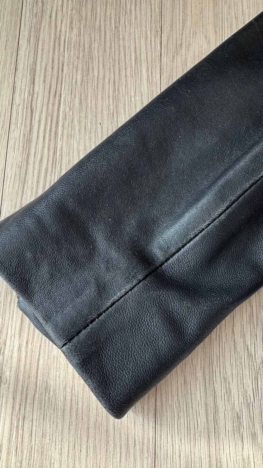 망고 블랙 리얼 가죽 라이더 자켓 상품이미지8