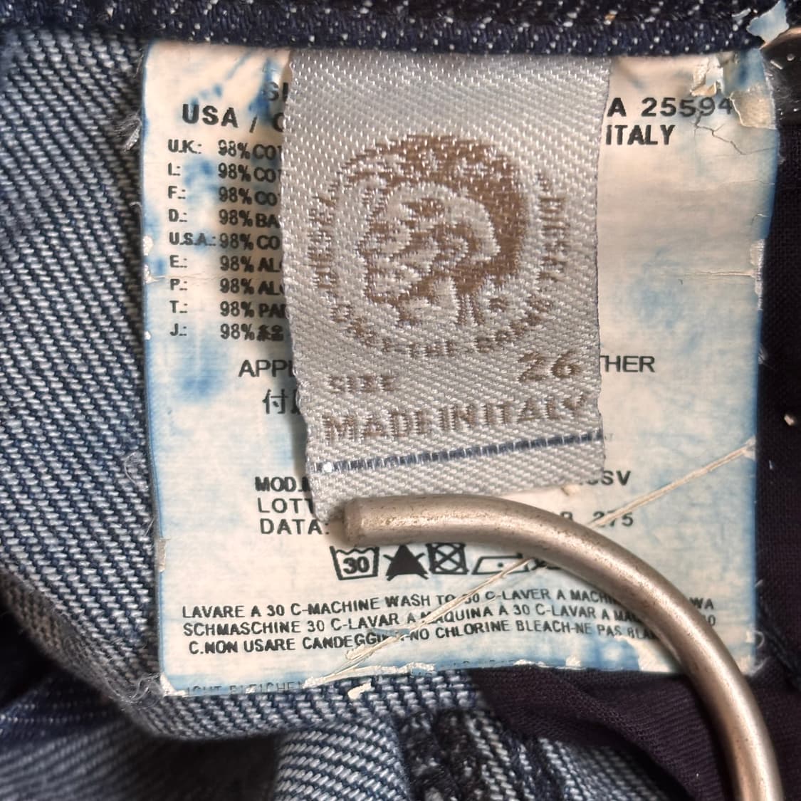 디젤 MATIC 청바지 이태리 26 데님 슬림 테이퍼드 정품  상품이미지7