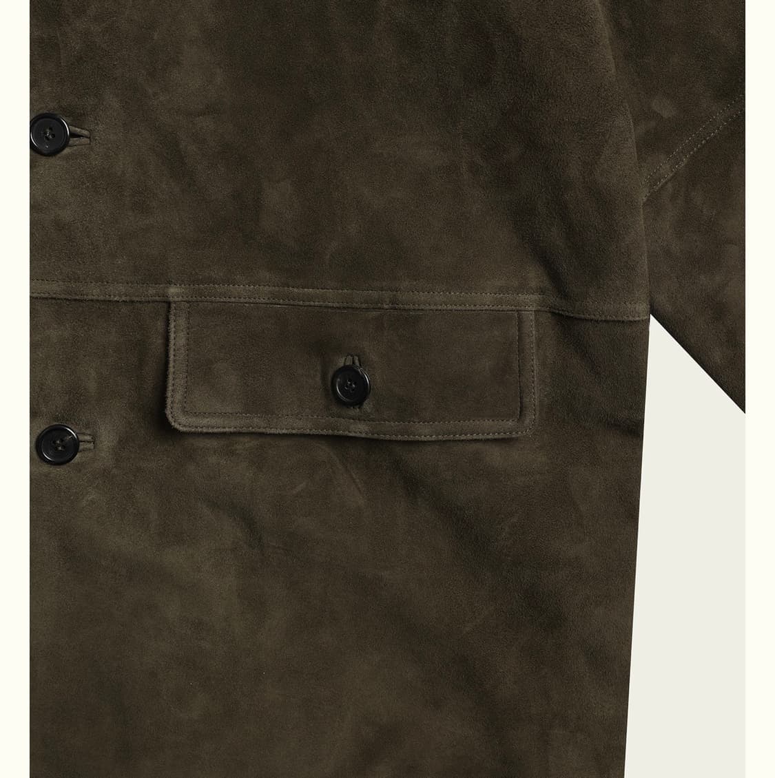 ribbonbit 리본빛 Nilson Suede Jacket 카키 상품이미지8