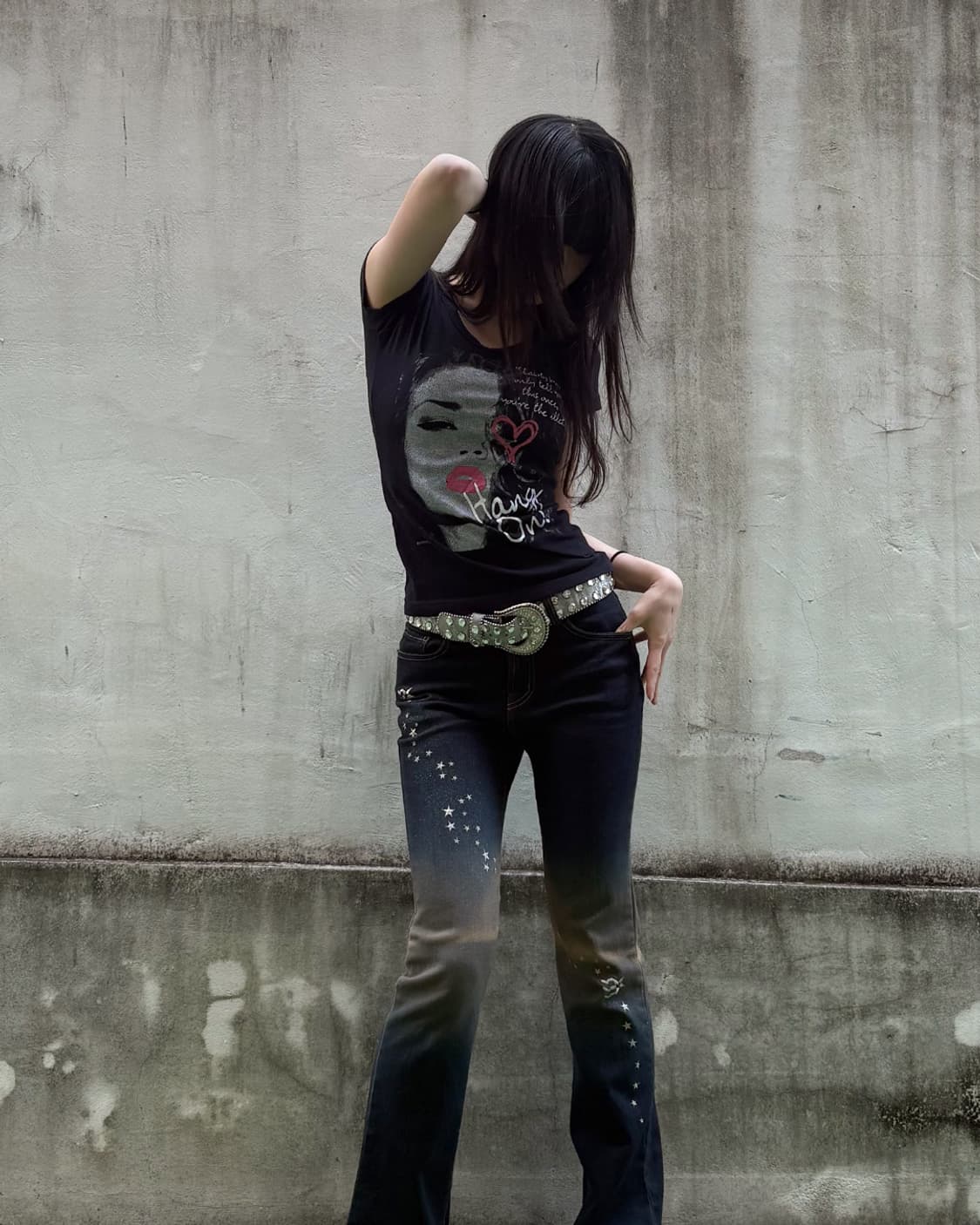Y2K Diva Graphic Slim T-shirts 상품이미지3